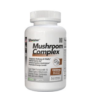 Vitaminer Complexo de Cogumelos 1300mg - 60 Cápsulas